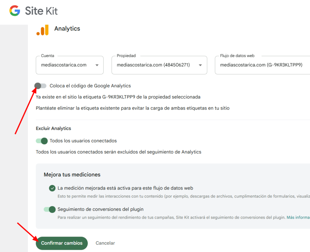 conecta woocommerce con google analytics 4